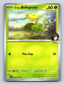ERIKA'S BELLSPROUT 004/217 C ASCENDED HEROES POKEMON NM - Image 1