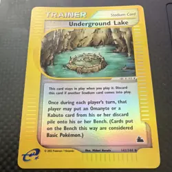 Pokemon Underground Lake Skyridge Trainer Holo 141/144 2003 Card - Image 1