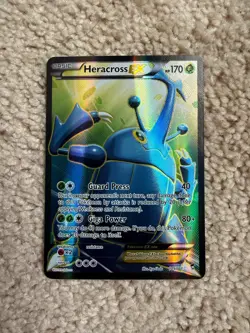 Heracross EX 105/111 Full Art Ultra Rare Furious Fists Pokemon HP - Image 1