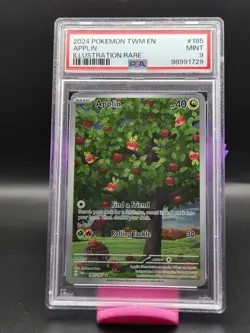 2024 Pokemon Twilight Masquerade Applin #185/167 PSA 9 - Image 1