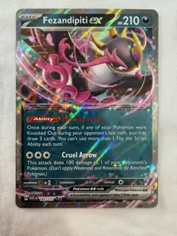 Fezandipiti ex 142/217 Double Rare Ascended Heroes Pokemon Near Mint - Image 2