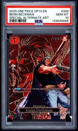 2025 ONE PIECE OP13-CARRYING ON HIS WILL #009 BENN BECKMAN PSA 10 - Image 1