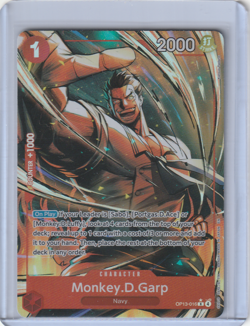 Monkey D. Garp OP13-016 (Alt Art) ONE PIECE Carrying on His Will - English - Image 1
