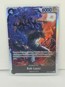 One Piece Adventure on Kami’s Island Rob Lucci Super Rare EB04-048 NM english - Image 1