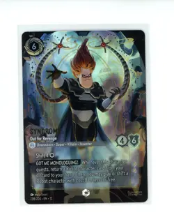 Disney Lorcana Wilds Unknown Syndrome Out For Revenge 238/204 Enchanted Rare - Image 1