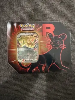 Destined Rivals Team Rocket Tin (Persian ex) - Sealed New - Pokemon TCG - Image 2