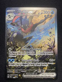 Greninja ex 132 Pokemon Shrouded Fable Black Star Promo Alt Art NM - Image 1