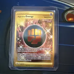 Pokemon Single Strike Energy 183/163 Holo Battle Styles Gold Secret Rare NM - Image 1