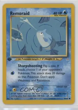 Remoraid 1st Ed. Pokemon Neo Revelation #50 2001 - Image 1
