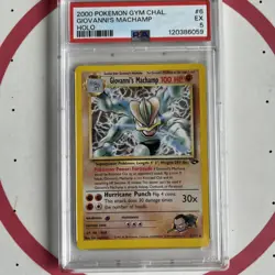 PSA 5- 2000 Pokemon Gym Challenge GIOVANNI'S MACHAMP HOLO #6 (0283) - Image 1