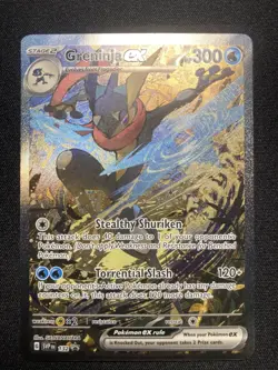 Greninja ex 132 Pokemon Shrouded Fable Black Star Promo Alt Art NM - Image 1