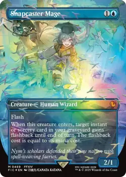 CHOCOBO FOIL Snapcaster Mage #0469 BORDERLESS - Commander: Final Fantasy (FIC) - Image 1