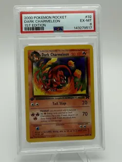 2000 Pokemon Rocket Dark Chameleon 1st Edition #32 PSA 6 - Image 1