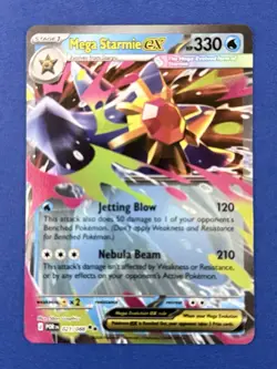 Mega Starmie ex 021/088 Me03: Perfect Order Holo - Pokemon TCG - NM - Image 1