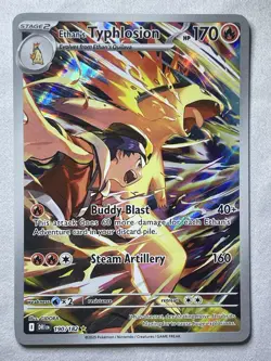 Ethan’s Typhlosion 190/182 Destined Rivals Illustration Rare Pokemon TCG Holo - Image 1