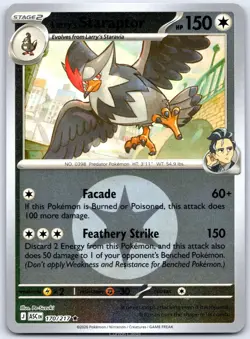 Larry's Staraptor (Energy) 170/217 Ascended Heroes Pokemon Reverse Holo NM/M - Image 1