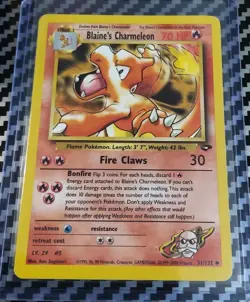 LP Blaine's Charmeleon 31/132 Gym Challenge Regular Unlimited WotC Pokemon 2000 - Image 1