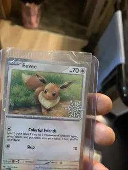 Eevee 133/165 Holiday Advent Calendar Snowflake Stamp Promo Pokemon - SEALED - Image 4