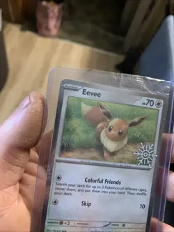 Eevee 133/165 Holiday Advent Calendar Snowflake Stamp Promo Pokemon - SEALED - Image 5
