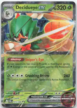 Decidueye ex 012/088 Double Rare Perfect Order Pokemon Near Mint - Image 1