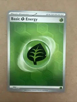 Pokemon Scarlet Violet Shrouded Fable Reverse Holo SVE001 Grass Basic Energy - Image 1