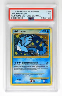 2009 Pokemon 148/147 Arktos Holo PSA 7 Deutsch Ultimative Sieger Supreme Victors - Image 1