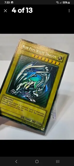 Blue-Eyes White Dragon SDK-001 Ultra Rare Unlimited FADED & WAVY Yugioh 5962 - Image 1