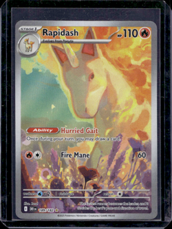 Rapidash 189/182 Illustration Rare Destined Rivals Pokemon - Image 1