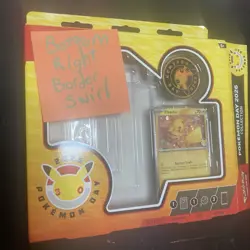 Pokemon TCG Pikachu 051 /162 Stamped 2026 Pokemon Day Promo Border Swirl - Image 1