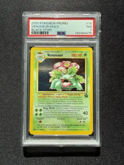 2000 Pokemon Black Star Promo Venasaur Holo #13 PSA 7 NM New Slab - Image 1