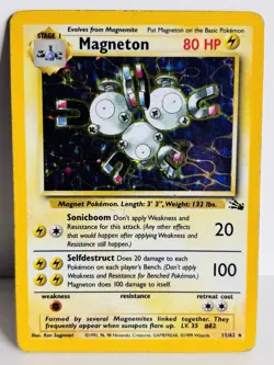 Magneton - 11/62 - Fossil Unlimited 1999 - WOTC - Holo Rare - Pokemon TCG - Image 1