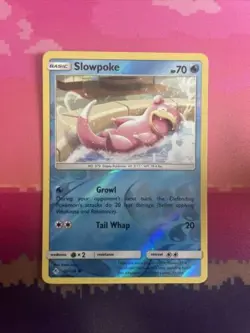 Pokemon Card Slowpoke Unbroken Bonds Reverse Holo Common 42/214 Near Mint - Image 1