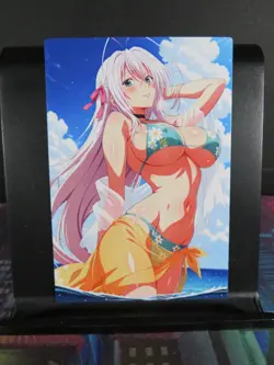 Rossweisse High School DxD Custom Art Card NM Anime Sexy Waifu Collectible - Image 1