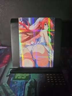 Rias Gremory High School DxD Art Card Holo Glitter Anime Sexy Waifu CCG - Image 1
