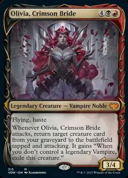 ~ Olivia, Crimson Bride (Showcase) ~ NM ~ Innistrad: Crimson Vow ~ MTG ~ - Image 1