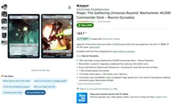 MTG Universes Beyond: Warhammer 40,000 Commander Deck – Necron Dynasties Sealed - Image 3