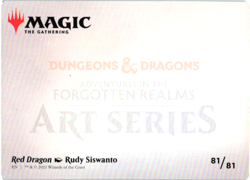MTG Red Dragon Art Card 81 S Art Series: Adventures in the Forgotten Realms LP - Image 2