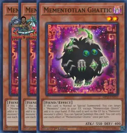 Yugioh! 3x Mementotlan Ghattic MP25-EN157 Ultra Rare 1st Ed NM - Image 1