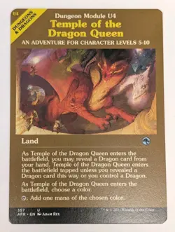 Temple of the Dragon Queen Dungeon Module Adventures in the Forgotten Realms MTG - Image 1