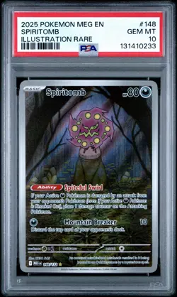 Pokemon Spiritomb Illustration Rare Holo Me01: Mega Evolution PSA 10 148/132 - Image 1