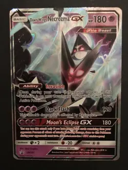Dawn Wings Necrozma GX SM101 PROMO HOLO ULTRA RARE Shiny Pokemon Card Near Mint - Image 1