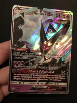 Dawn Wings Necrozma GX SM101 PROMO HOLO ULTRA RARE Shiny Pokemon Card Near Mint - Image 3