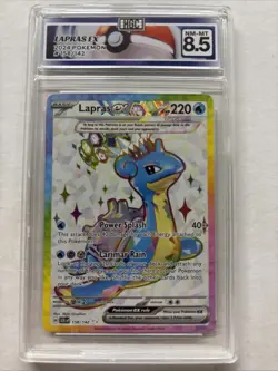 2024 Pokemon Lapras Ex #158 HGC 8.5 (sb3) - Image 1