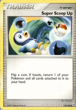 Super Scoop Up 115/130 Diamond and Pearl Pokemon Card TCG - Image 1