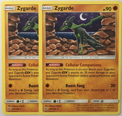 POKEMON 2X ZYGARDE 124/236 UNIFIED MINDS RARE NEAR MINT - Image 1