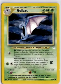 Pokemon TCG Golbat Neo Revelation 29/64 Regular Trading Card Pokemon TCG - Image 1