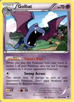Golbat 32/119 XY - Phantom Forces Pokemon Card TCG - Image 1