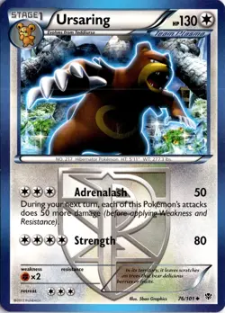 Ursaring (Team Plasma) 76/101 Plasma Blast Pokemon Card TCG - Image 1