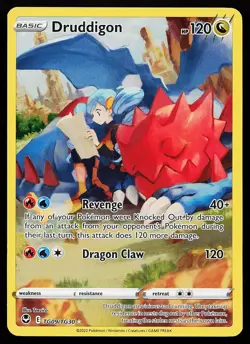 Druddigon TG09/TG30 Holo Silver Tempest Trainer Gallery Pokemon Card - Image 1