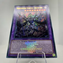 Yugioh Mementomictlan Tecuhtlica - Creation King 25LP-EN009 Ultra Rare Stamp NM - Image 4